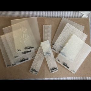 Sizzix Tim Holtz Embossing “Alterations” impressions 10 total